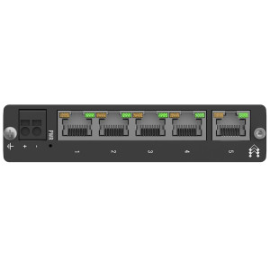 Teltonika TSW114 5-Port Unmanaged Gigabit Switch with rugged slim aluminum housing